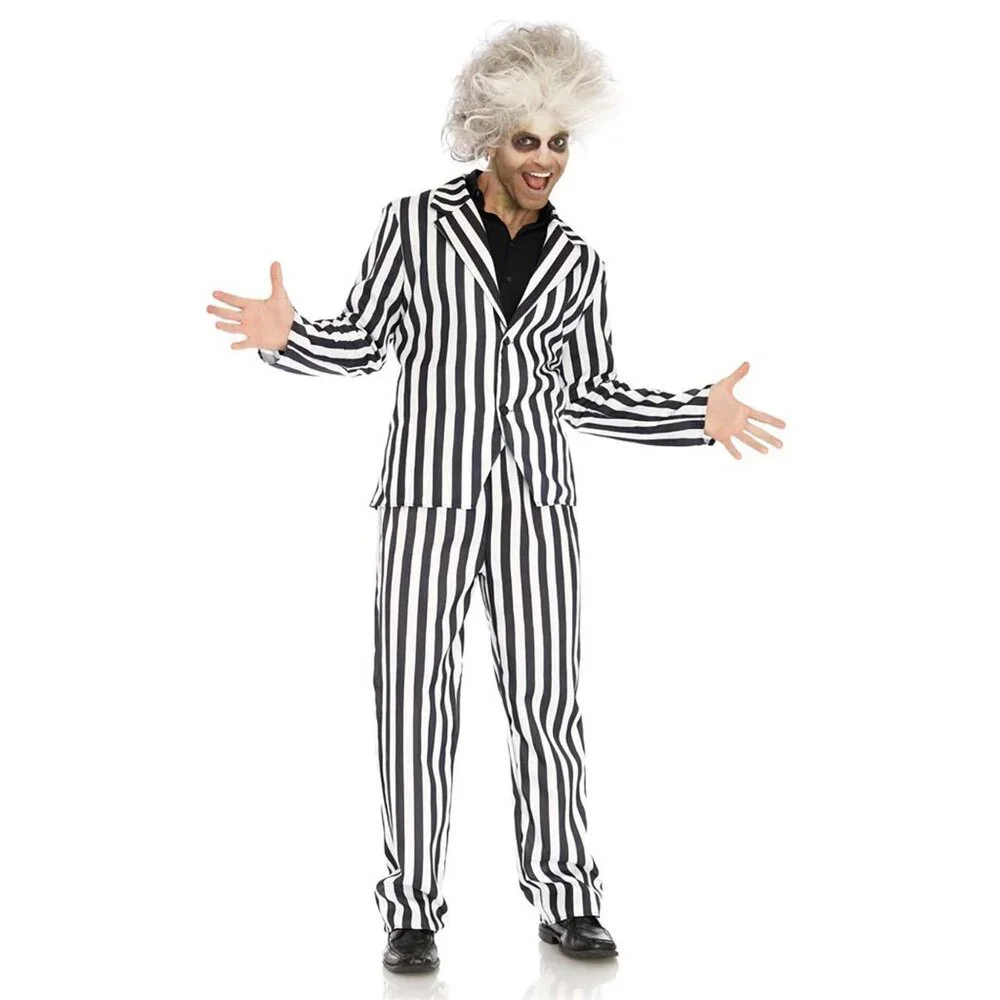 Mens Beetle Boss Costume Size L 2Pc Halloween Roleplay Cosplay Suit - Picture 5 of 7